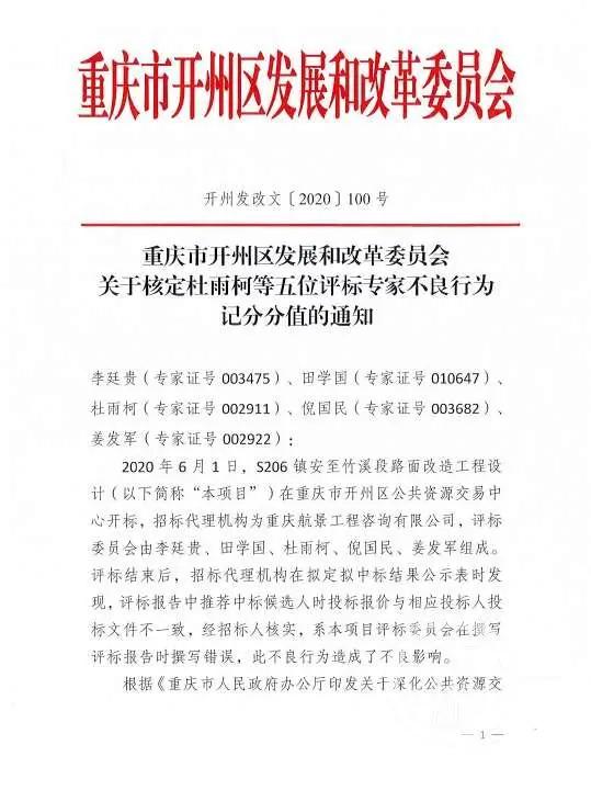 把评标报告的投标报价写错了 专家受到行政处罚
